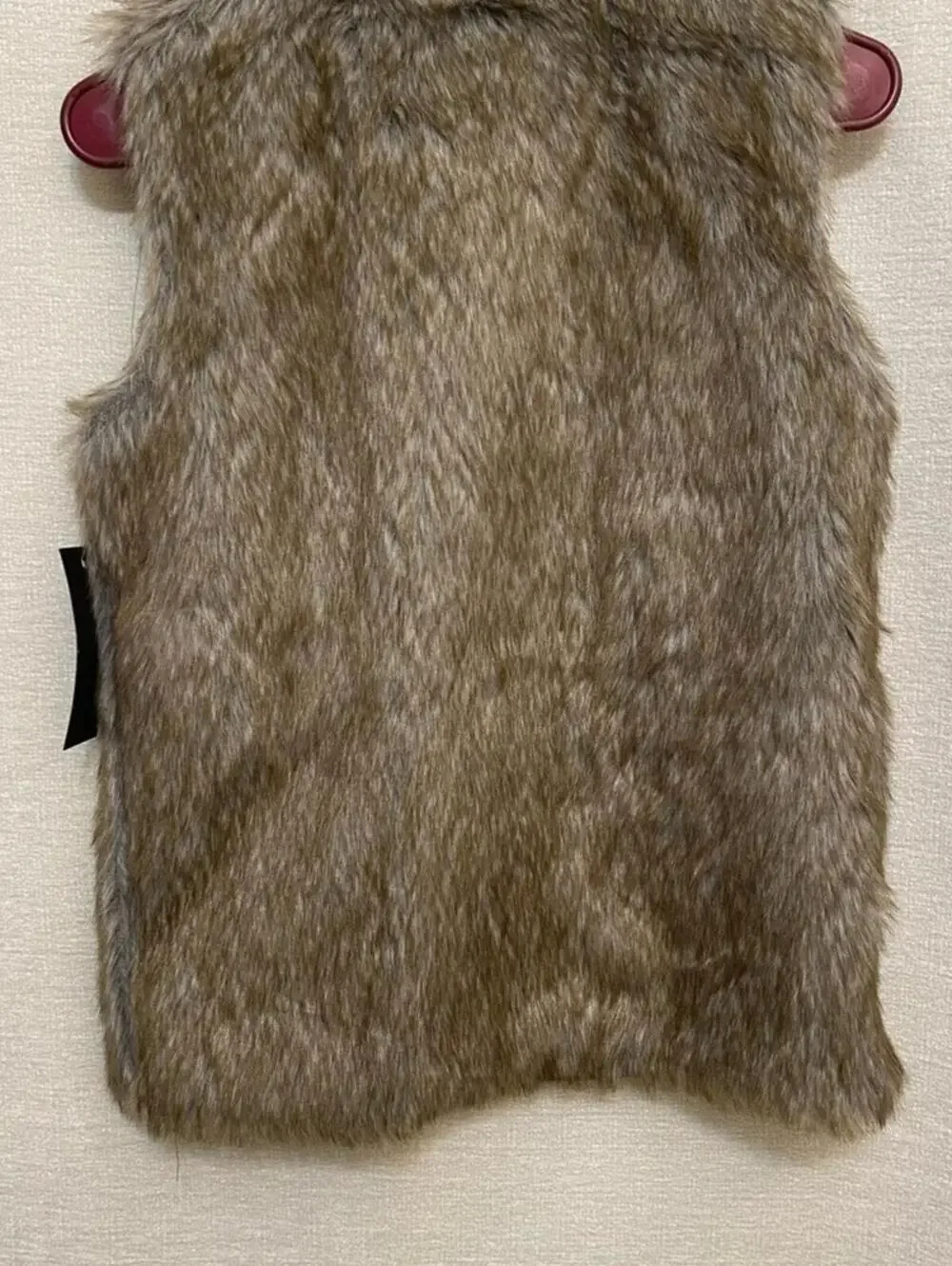 Glamsia Faux Fur Vest in Brown